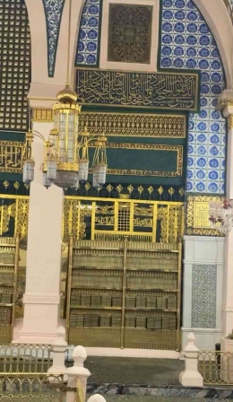 Ruangan Raudhah makam Nabi Muhammad (Dokumentasi Asita)