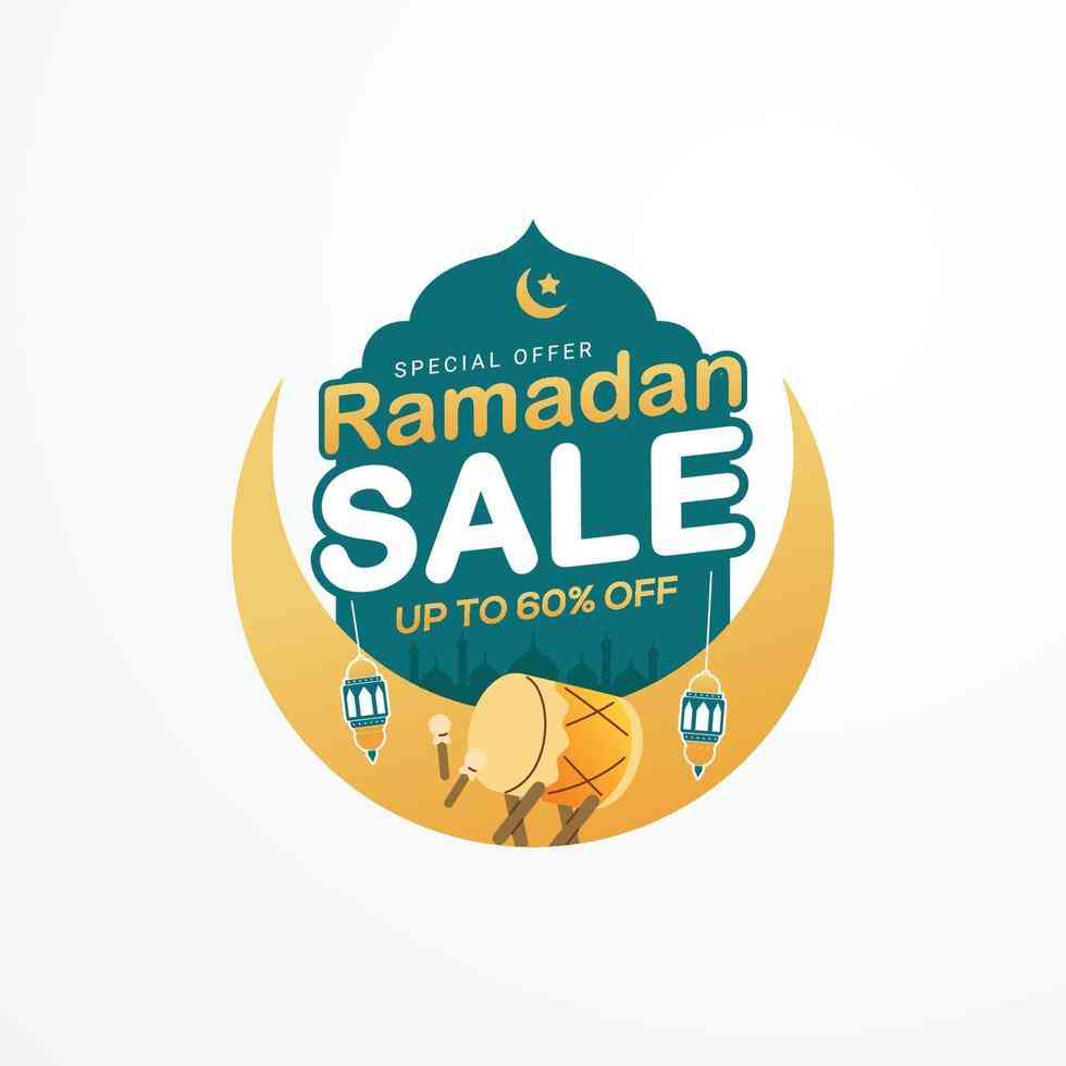 Ilustrasi Ramadan sale.(Via: Vecteezy)