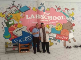 Acep dan Omjay di Labschool Jakarta/dokpri