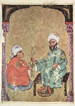 Ilustrasi pengobatan pada era Islam https://id.wikipedia.org/