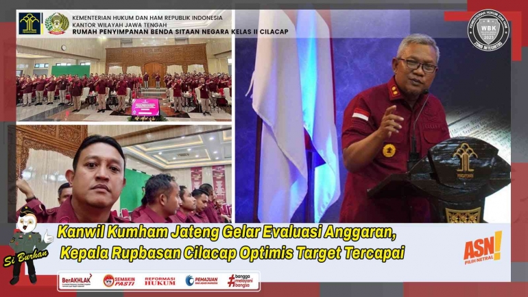 Kepala Rupbasan Cilacap hadiri evaluasi anggaran - Dok Humas Rupbasan Cilacap