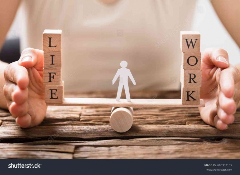 Optimalkan work, life, ibadah balance agar bahagia. Foto by shutterstock