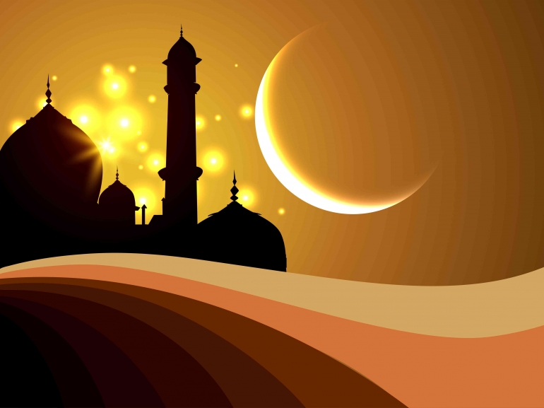 Ilustrasi bulan Ramadan (Sunber :Vecteezy.com)