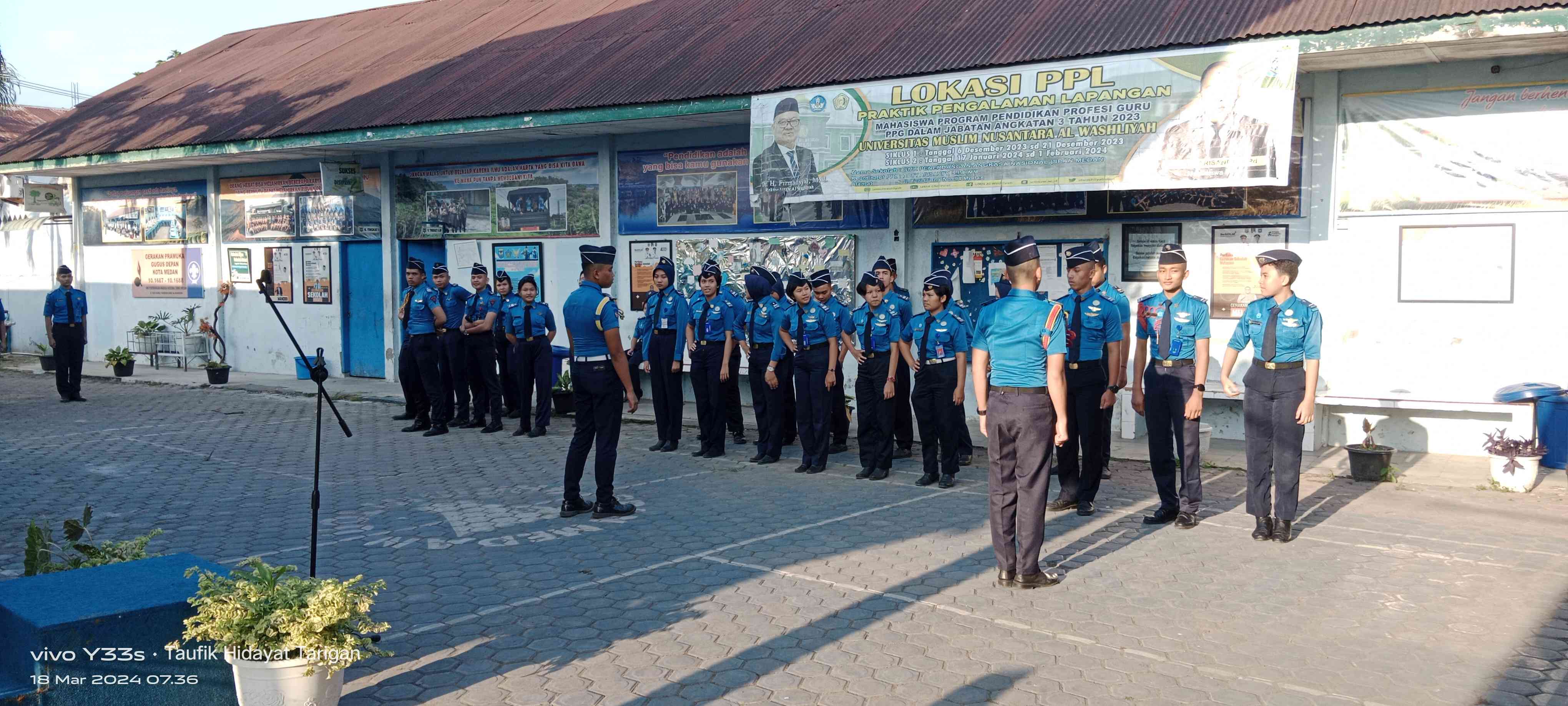 SMK Penerbangan Angkasa Nasional (SPAN) Medan (Foto Dokumentasi Pribadi) 