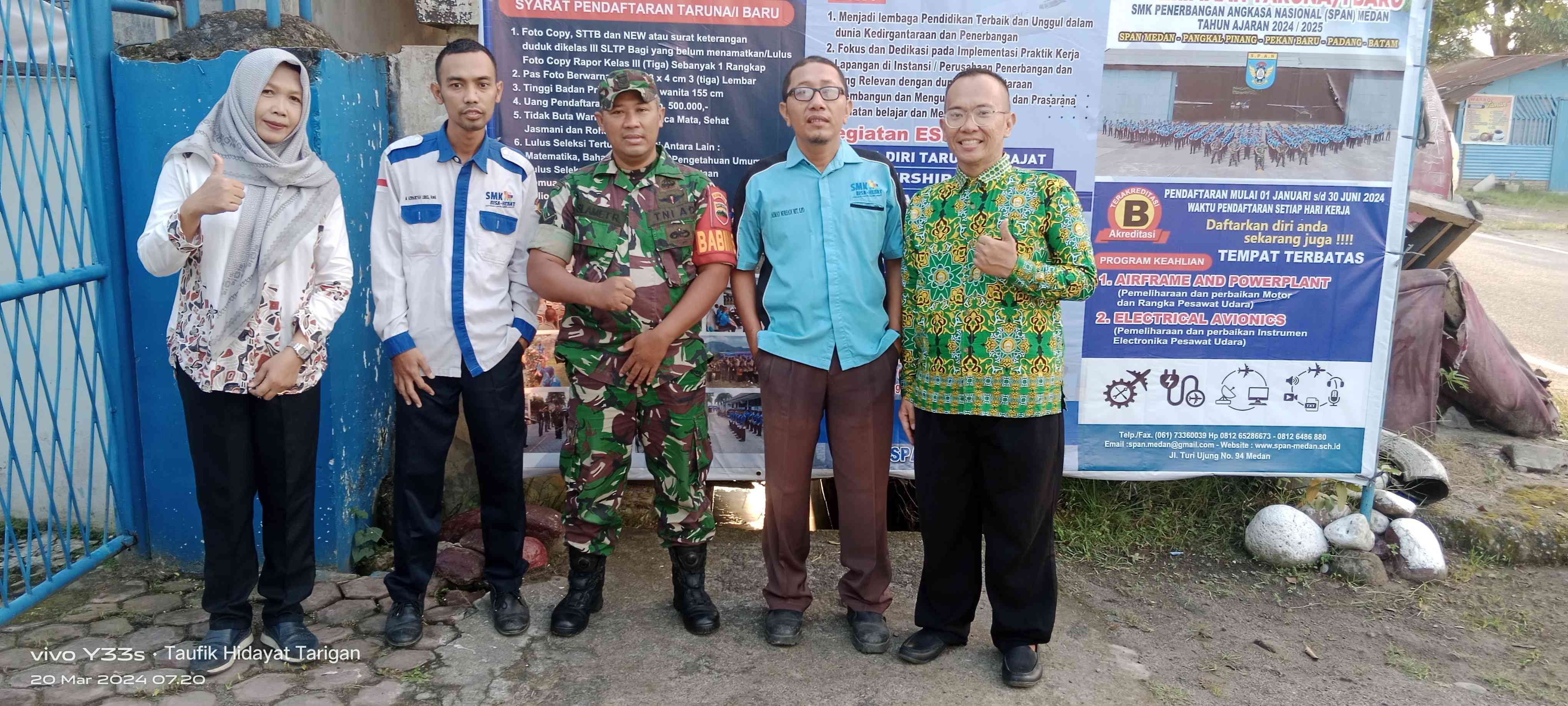 SPAN Medan tangah bersiap menyambut pendaftar baru (Foto Dokpri) 