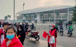 Stadion My Dinh yang menjadi tempat pertandingan Vietnam dengan Timnas Indonesia. (Instagram @jagad_stadium)