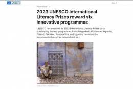 Laman  UNESCO 2023/Tangkapan layar dokumentasi pribadi