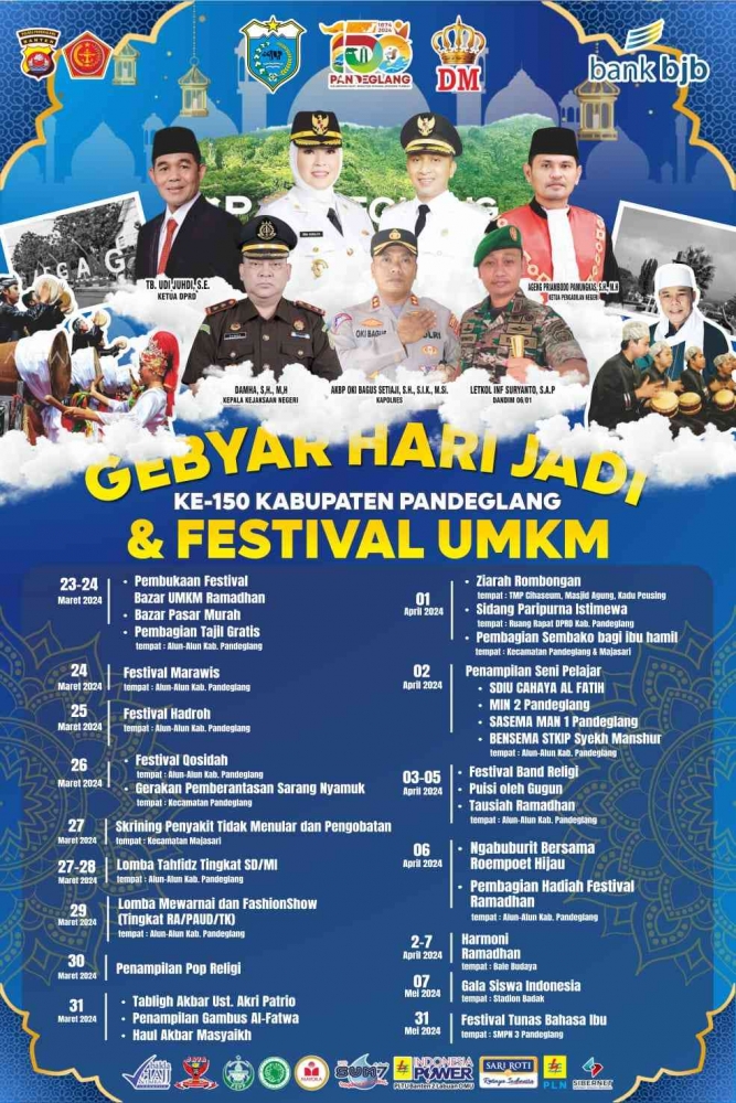 Rangkaian Kegiatan HUT ke-150 Kaupaten Pandeglang / Dokumentasi Bagian Humas Pemkab Pandeglang