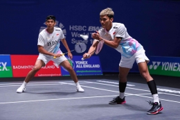 (Muhammad Shohibul Fikri-Bagas Maulana/Ganda Putra Indonesia Terhenti di Babak Final Yonex Swiss Open 2024 Dok: pbsi.id)