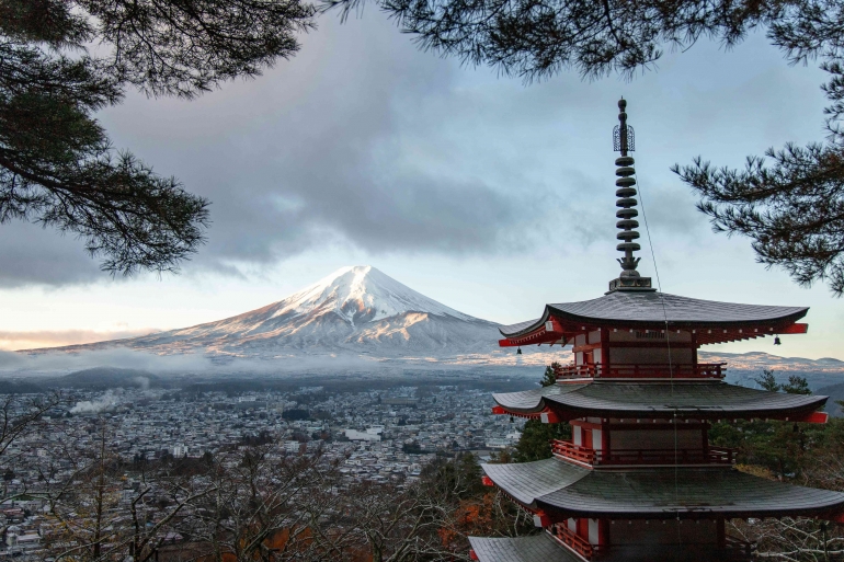 Gunung Fuji Jepang ( Pexels.com/Tom Malk )