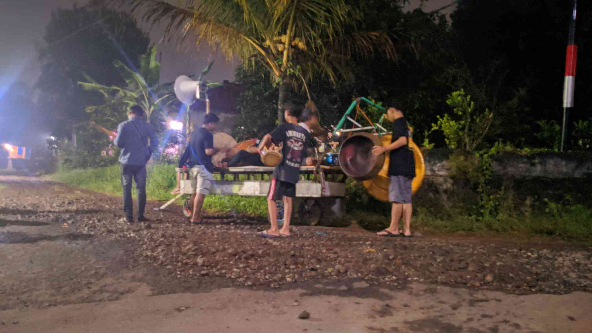 Persembahan satu tembang sebelum sahur di salah satu rumah warga/Dok Pribadi