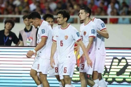 Para pemain Indonesia merayakan gol ke gawang Vietnam. Foto: Dok PSSI via Kompas.com