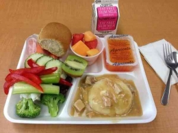 Ilustrasi makan siang anak sekolah di Amerika Serikat (Foto : Detik Food)