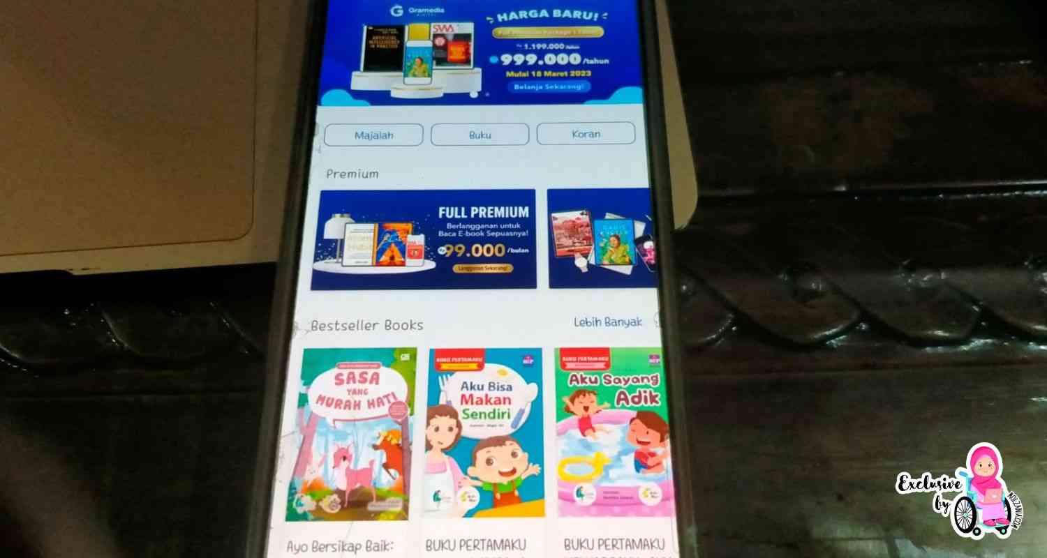 Aplikasi Gramedia Digital. Dok. pri