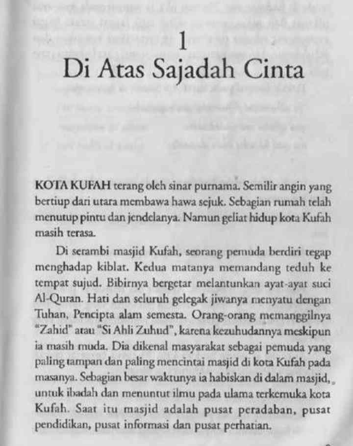 Novel Di Atas Sajadah Cinta (screenshoot: isi Novel Di Atas Sajadah Cinta)