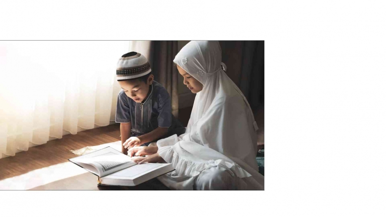 Screen Shoot religious-asian-muslim-kids-learn-quran-study-islam-after-pray-god-home-sunset-light-shining-through-window-peaceful-marvelous-warm-clima