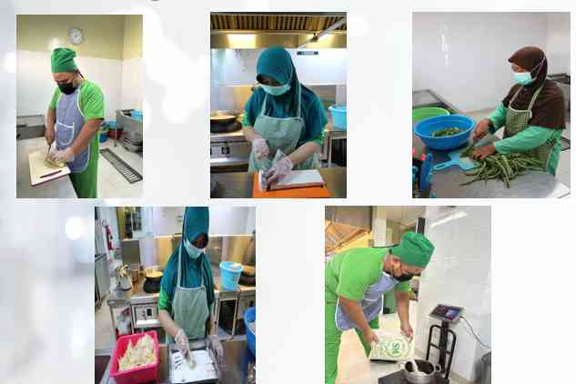 Foto prpses produksi makanan. Sumber : Instalasi Gizi RS PKU Muhammadiyah Gamping