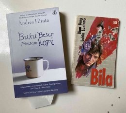 buku Andrea Hirata & bubin LantanG (dokpri)