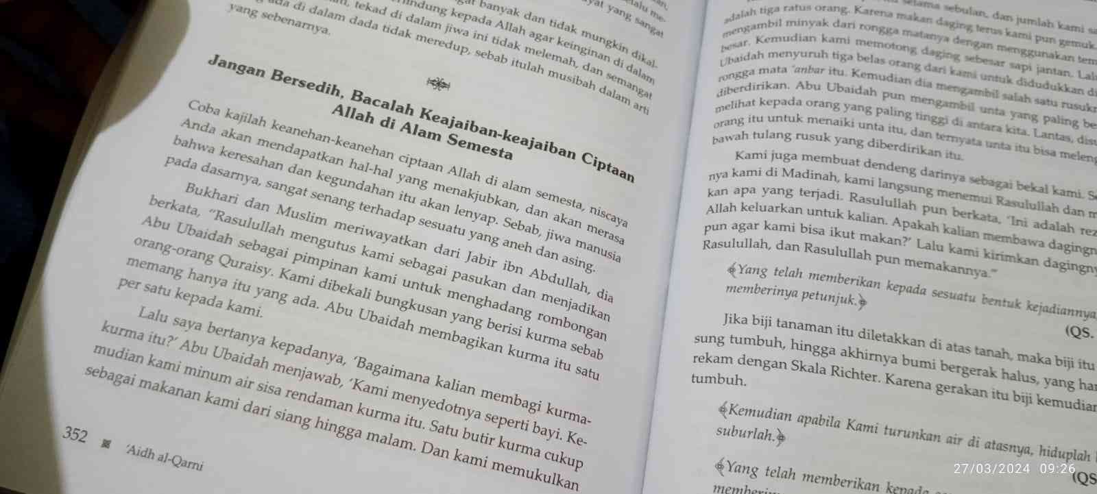 Screen Kisah tentang anbar dan Pasukan Abu Ubaidah, Dokpri