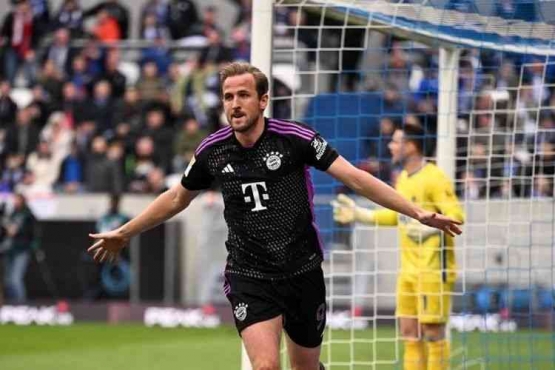 Selebrasi gol Harry Kane dalam laga antara Darmstadt vs Bayern Muenchen (16/3/24). Sumber : (AFP/KIRILL KUDRYAVTSEV) via kompas.com