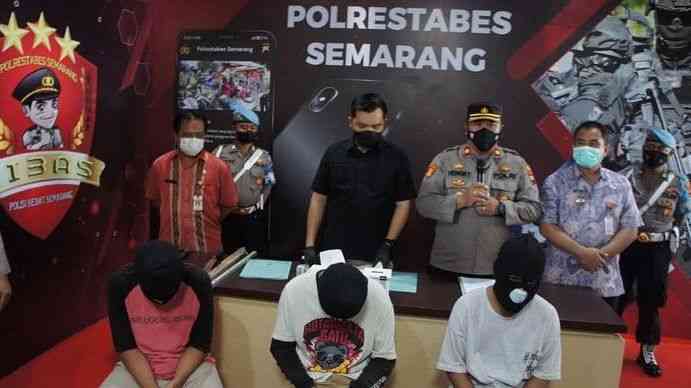 Pelaku kreak di Semarang ditangkap polisi (via era.id)