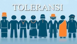 Ilustrasi toleransi antar umat beragama (Sumber : pelajaran.co.id)