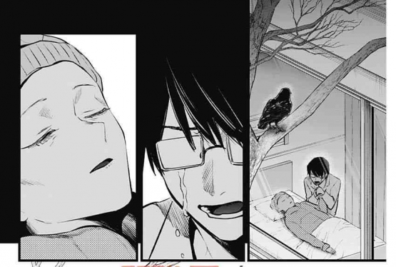 Gorou yang menangis di ranjang Sarina (x: @xdonutw)