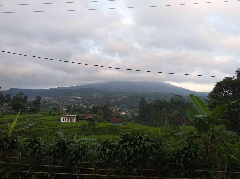 Gunung Cikuray di waktu pagi. Dokumentasi pribadi
