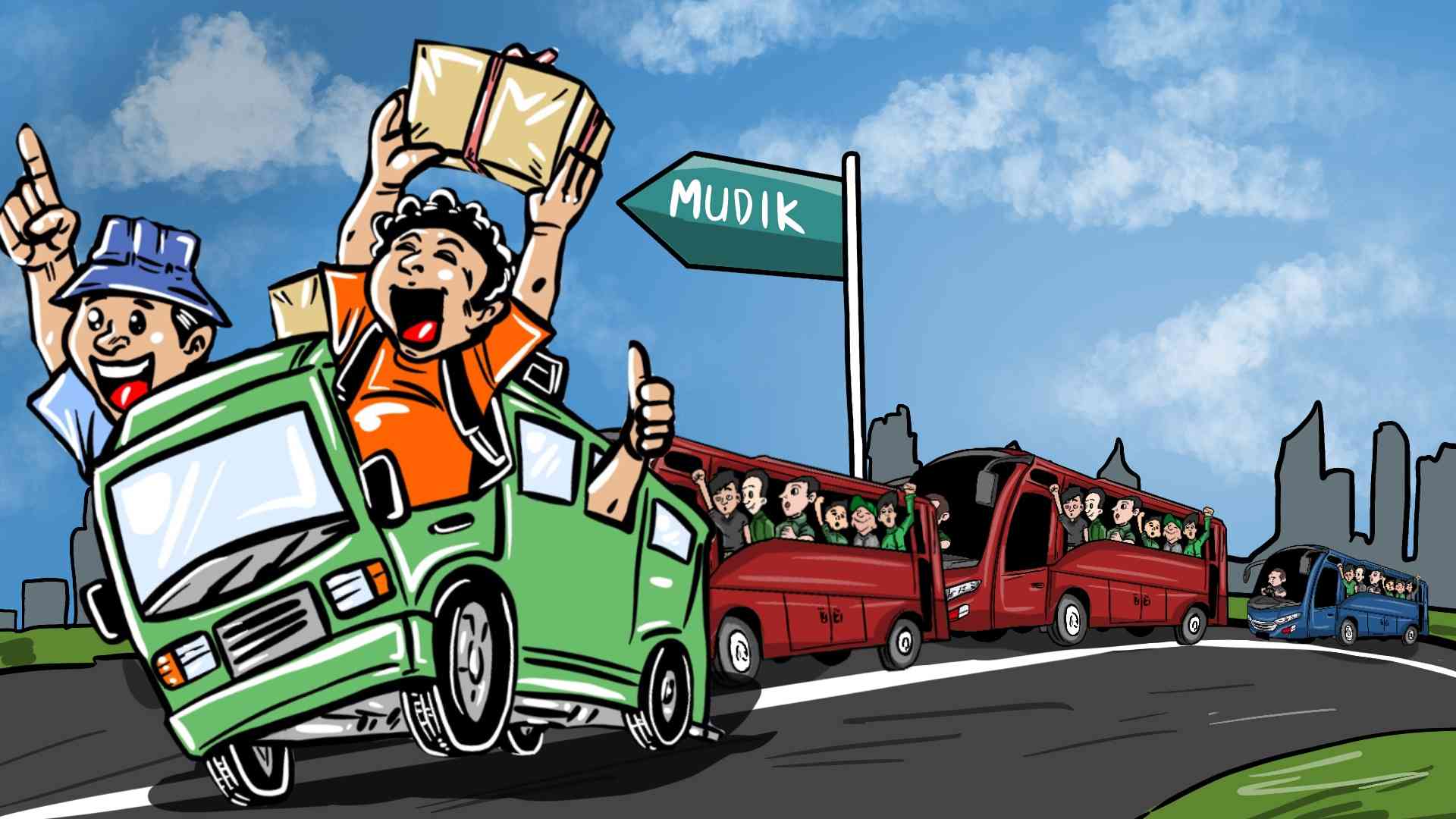 Ilustrasi Mudik Bareng (Sumber: harian.disway.id)