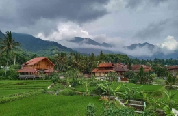 Vila di Sekitar Gunung Guntur Garut (Foto: Dok. Pribadi)