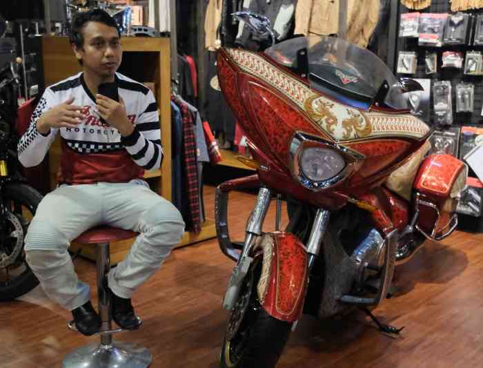 Andi Bikersjowo saat memberikan sambutan. (Bikersjowo) 
