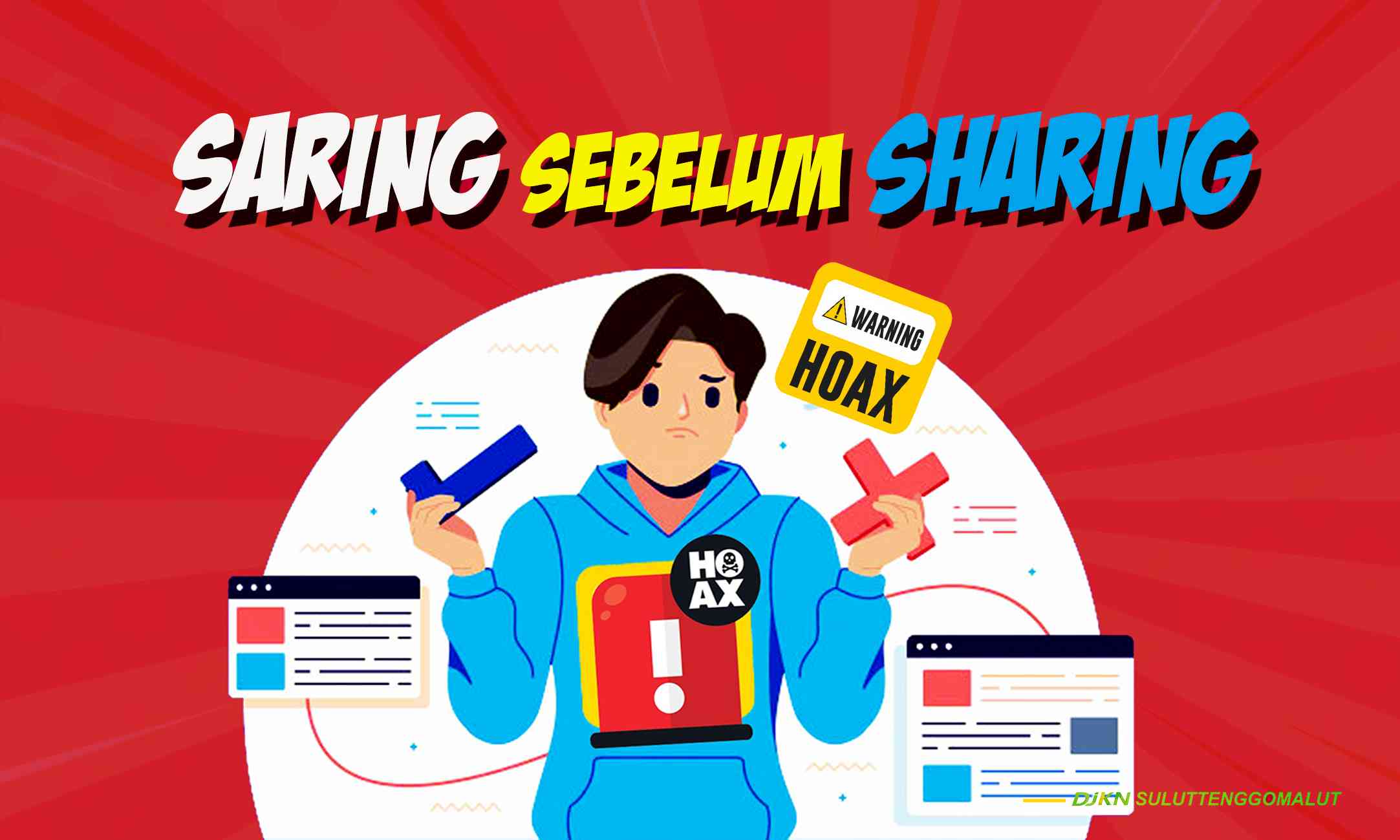 Saring sebelum sharing, tak semua kegiatan Anda pantas untuk di-share di medos bahkan bisa merugikan (dok foto: ukmindonesia.id)
