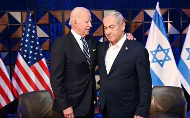 Pertemuan Joe Biden dan Netanyahu di bulan Oktober 2023 lalu. Photo: Haim Zach/GPO