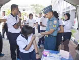 Vaksinasi Hepatitis B untuk personel TNI AL (sumber : tni.mil.id)