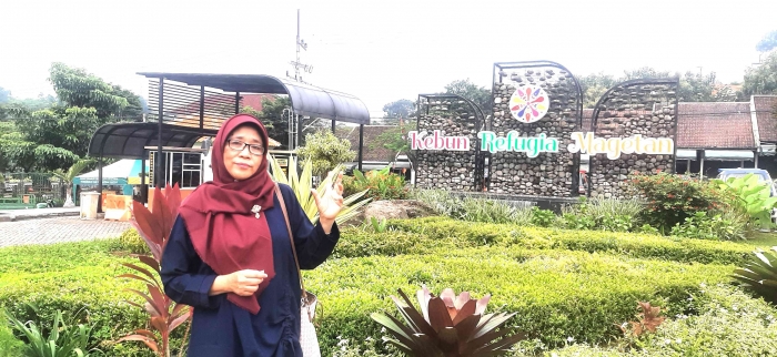 Taman Bunga Refugia, Ada di jalur mudik lebaran ke arah Kota Magetan. Sumber gambar dokumen pribadi