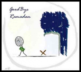 Ilustrasi berpisah dengan ramadan- sumber gambar: hidayatullah.com