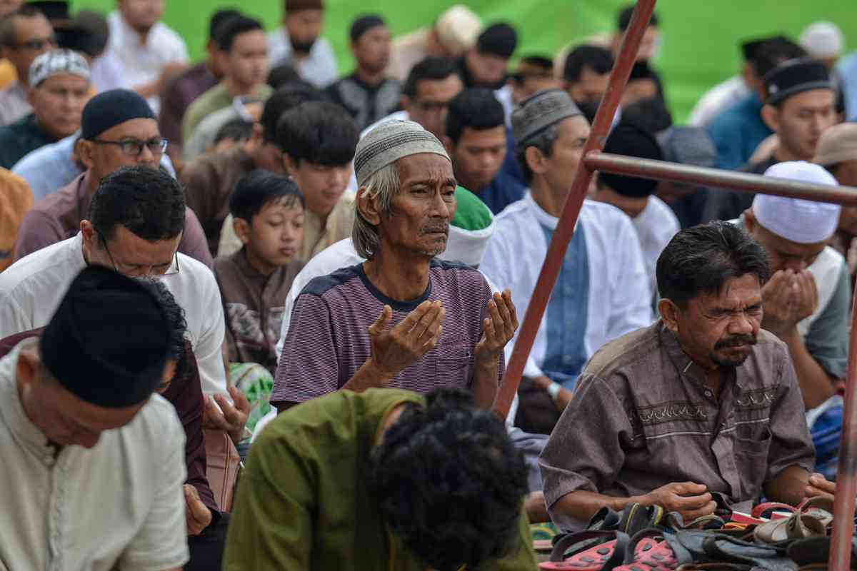 Foto Ilustrasi shalat idul fitri / Dokumentasi KOMPAS/FAKHRI FADLURROHMAN 