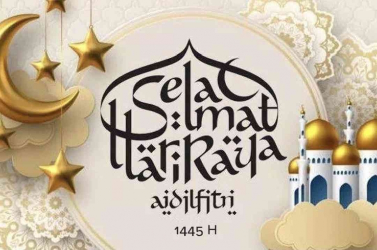 Selamat hari raya Idul Fitri 1445 Hijriyah, Mohon maaf lahir dan Batin, Sumber :radarbonang.jawapos.com