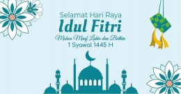 Selamat hari Raya Idul Fitri 1445H, Mohon maaf lahir dan bathin (dok foto: artgrafika.co.id)