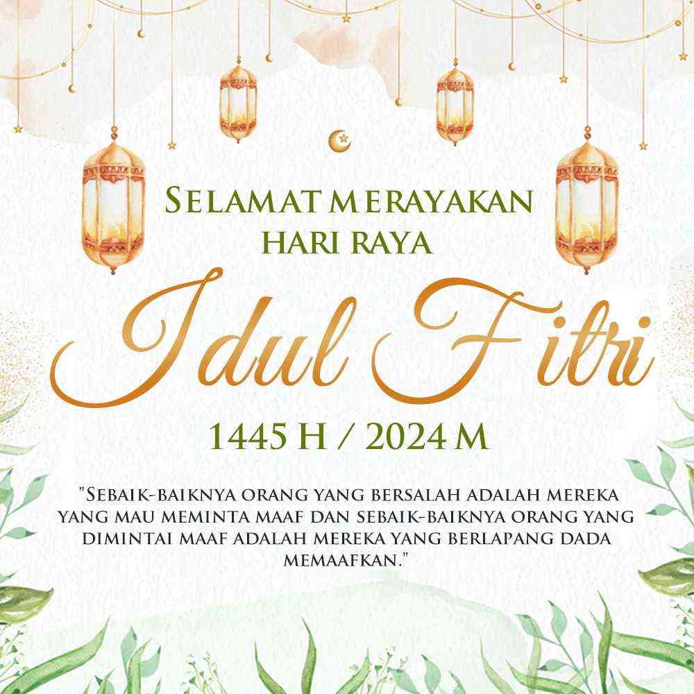 Ilustrasi Selamat Idul Fitri 1445 H (Foto: yusufs.id)