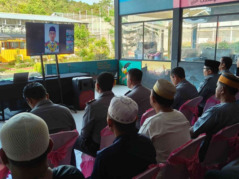 Pemberian Remisi Khusus Idul Fitri Pada Lapas Narkotika Samarinda. Dok Humas LPN