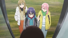 Chiaki, Nadeshiko, Aoi seperti terlihat di anime (Youtube: Ani-One Asia)