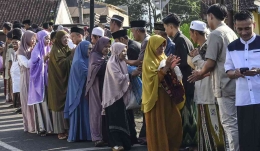 Ilustrasi suasana perayaan Idulfitri(Media Indonesia)