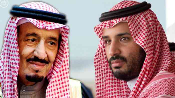  Raja Salman dan Putra Mahkota Muhammad bin Salman Foto :  via Tribun Medan