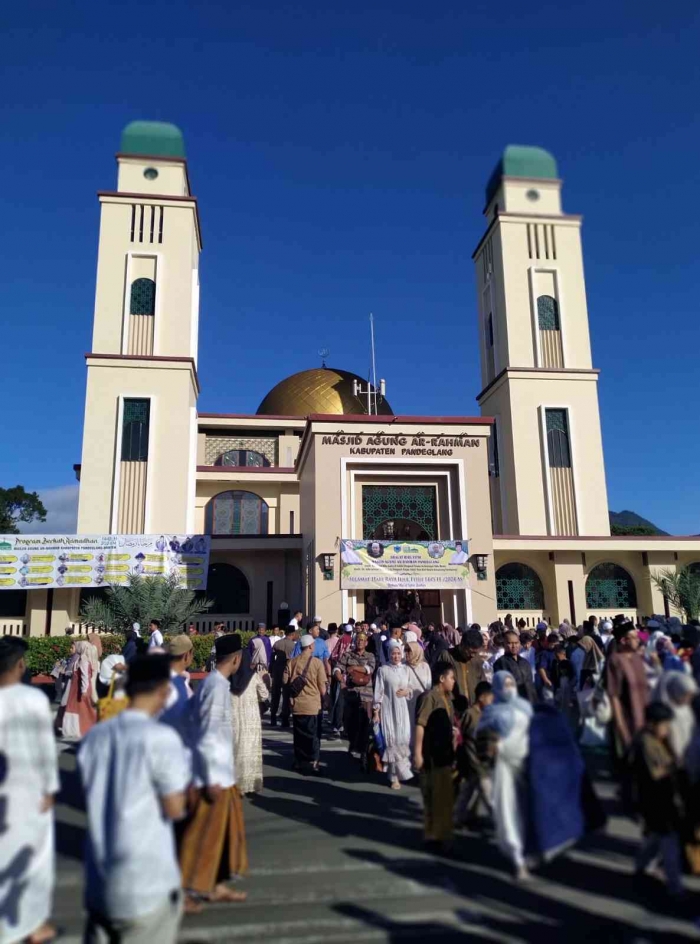 Suasana Shalat Idulfitri di Masjid Agung Ar-Rahman Pandeglang/Dokumentasi Pribadi