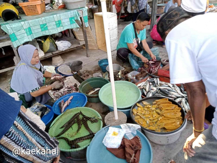 Geliat Aktifitas Pasar Pagi Pemurus Dalam, Banjarmasin | @kaekaha