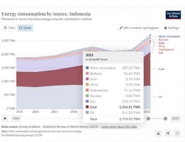 Peraga-2: Indonesia Energy Mix - Our world in Data