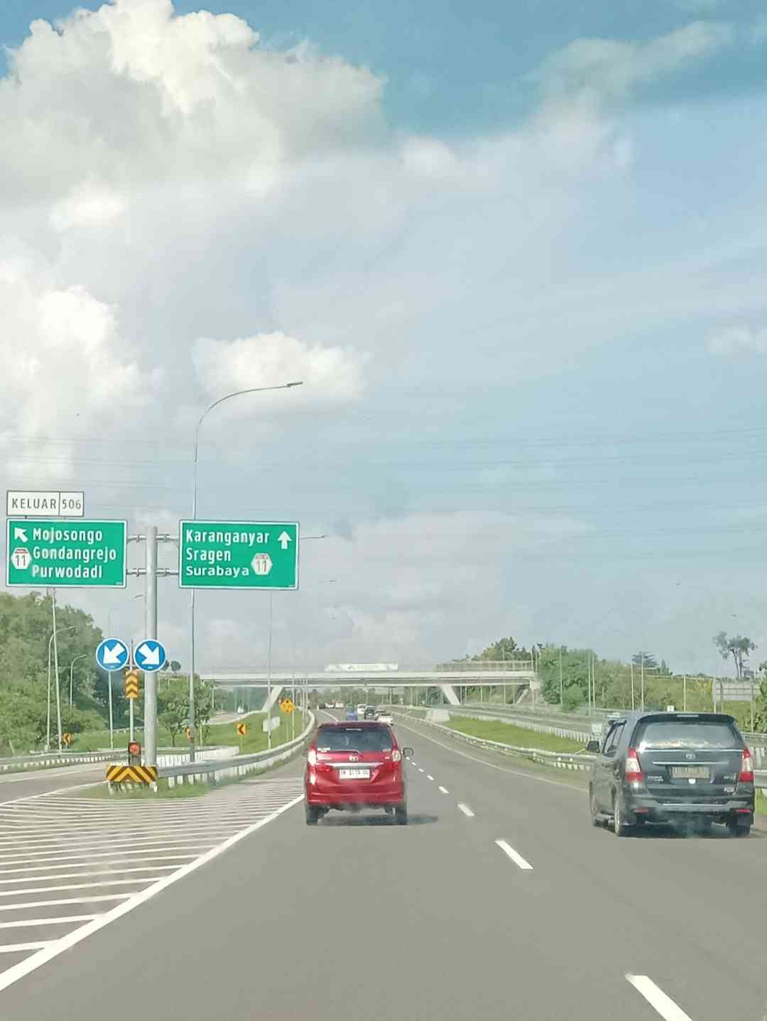 Jalan tol Kartasura -Madiun via pintu masuk Banyudono (dokpri)