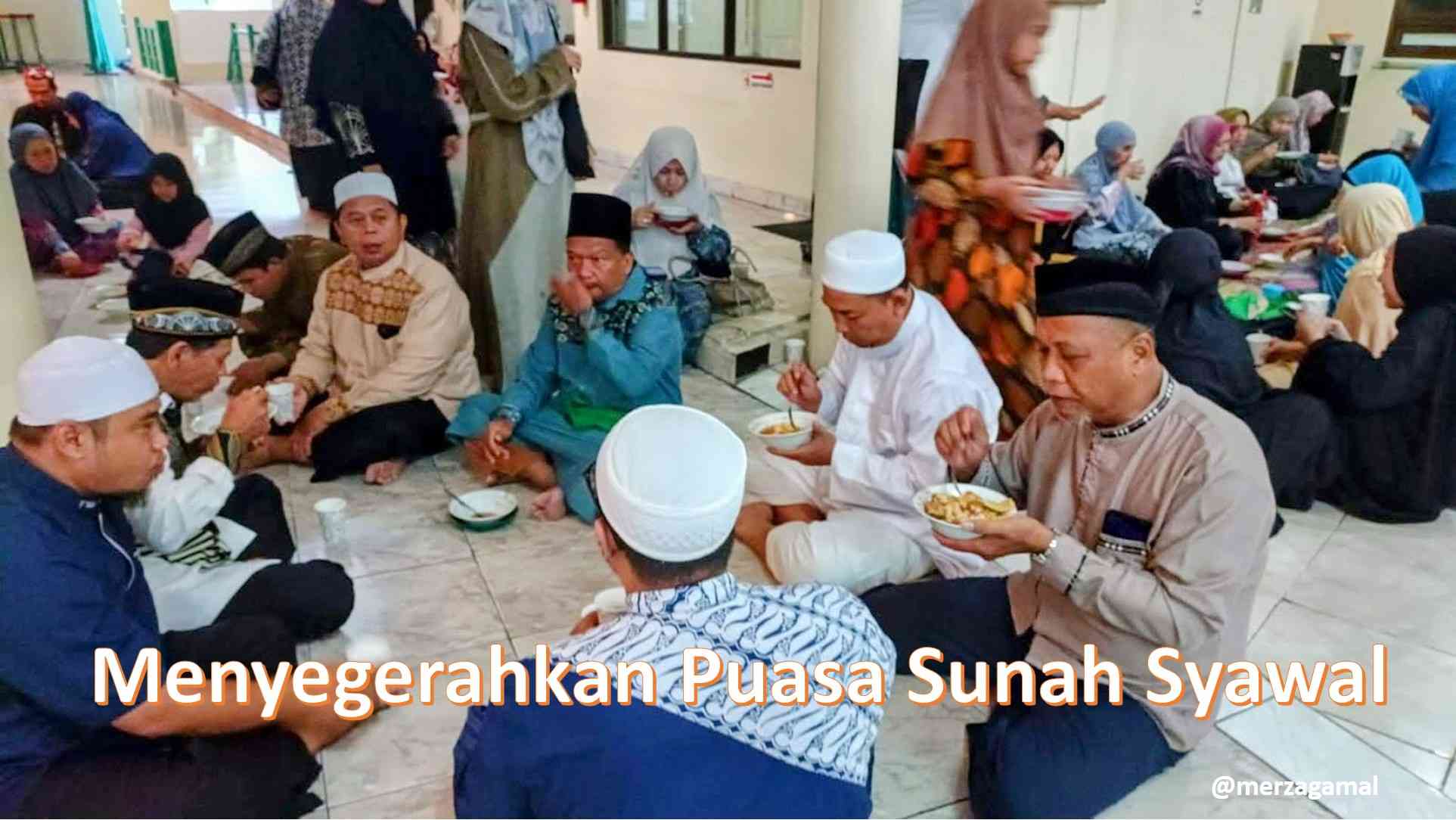 Puasa sunnah bersama komunitas akan memudahkan. Sumber gambar: Dokumentasi Merza Gamal