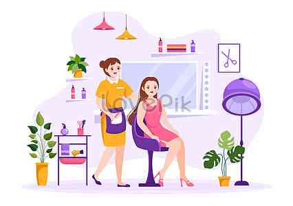 Ilustrasi salon kecantikan | Sumber gambar: id.lovepik.com